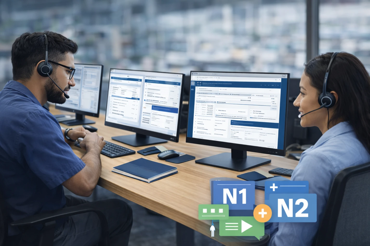 Support client N1 et N2 avec gestion de ticketing pour la fidélisation et la résolution technique.